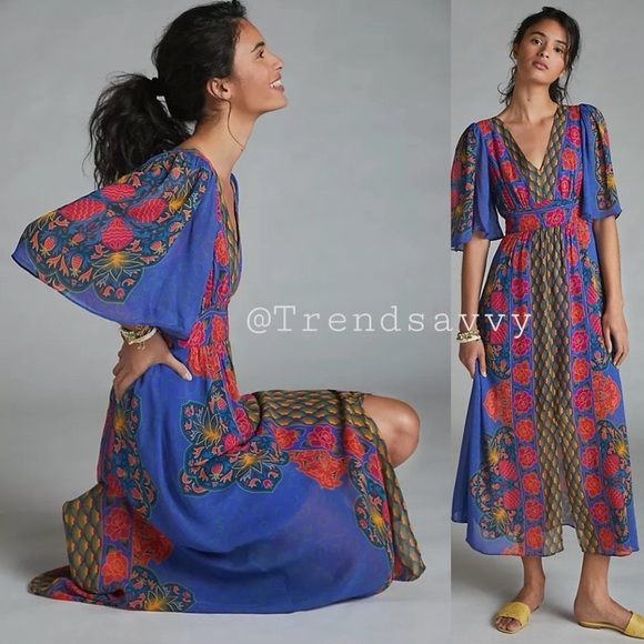 Anthropologie Dresses & Skirts - ANTHROPOLOGIE Farm Rio Floral Rosita Maxi Dress XS  NWT